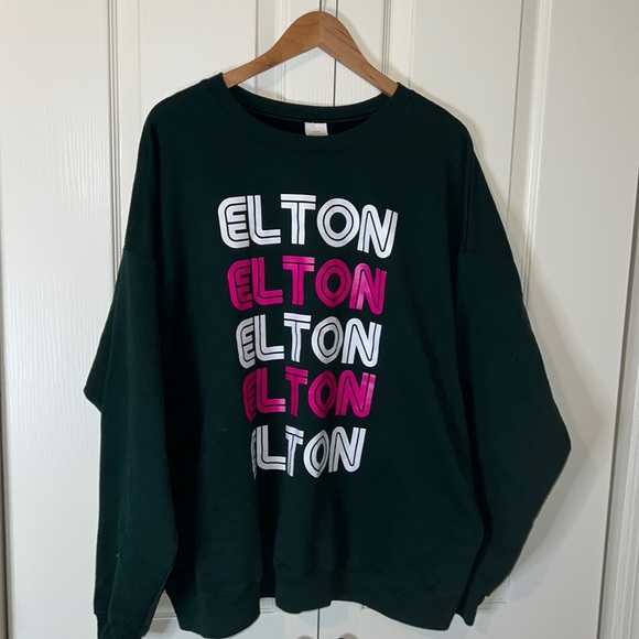 Graphic Elton John Colorful Crewneck Sweatshirt - Picture 1 of 4
